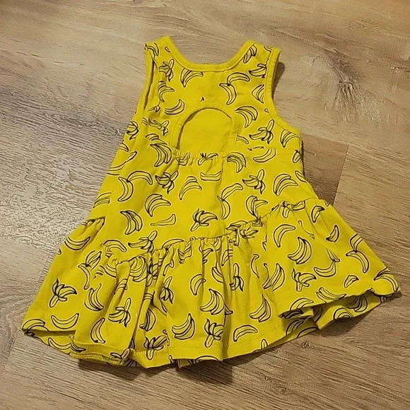 12 month asymmetrical bananas dress/tunic - Picture 3 of 3
